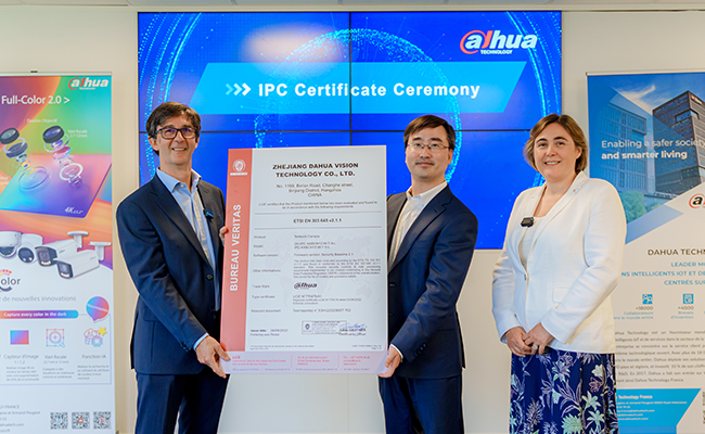 IP-продукты  Dahua прошли сертификацию по стандарту кибербезопасности  ETSI EN 303 645